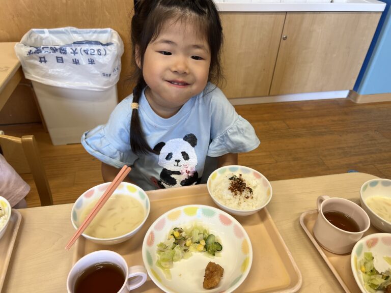 6/18　今日のおいしい顔【お誕生日給食】