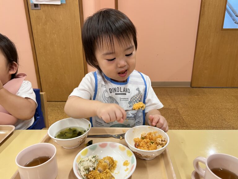 8/20　今日のおいしい顔【８月の誕生会🎂】